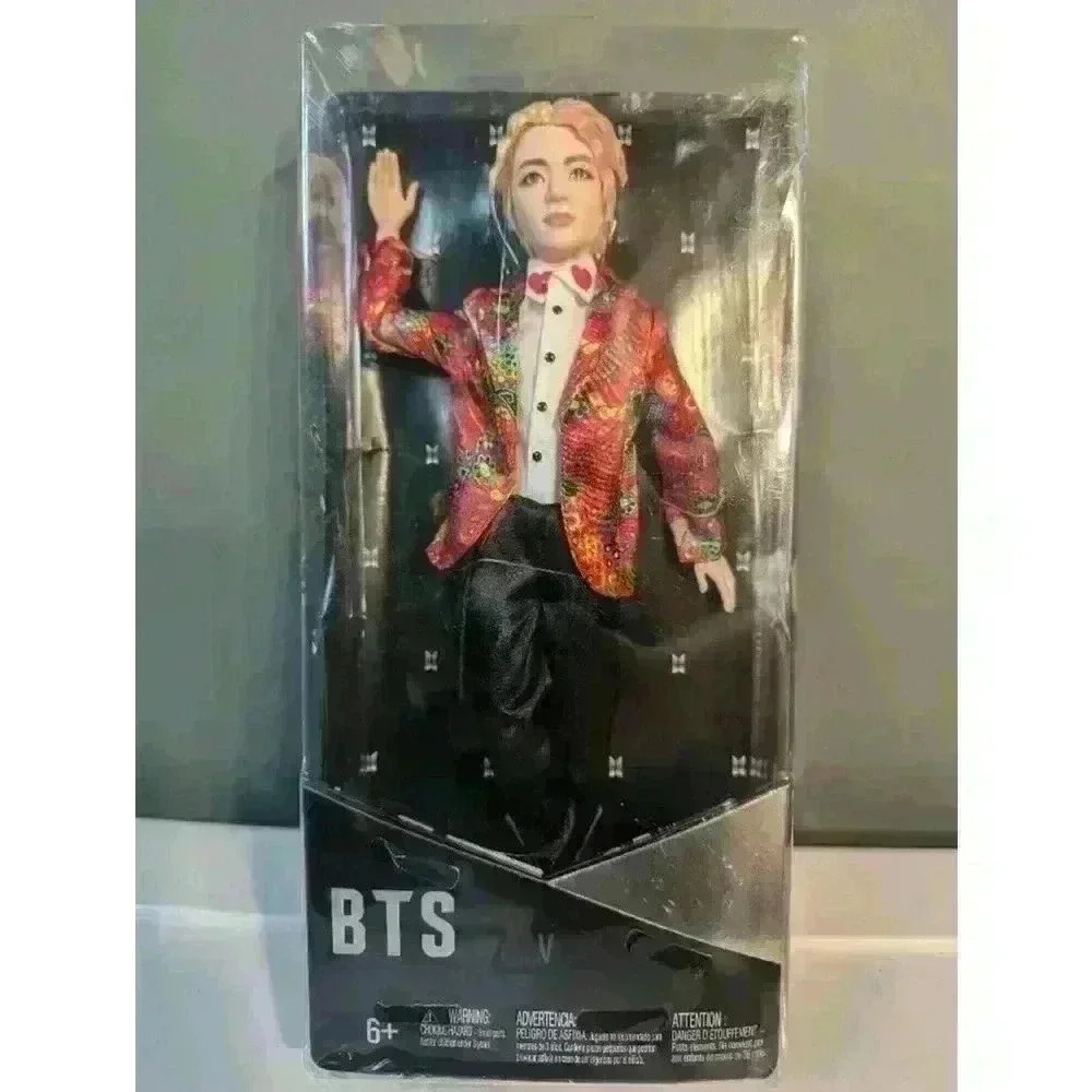 BTS V Doll Figure One Size Red Black kpop